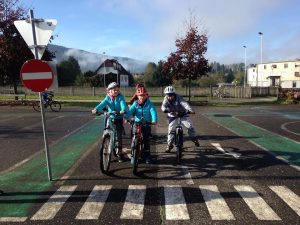 Training für die Radfahrprüfung