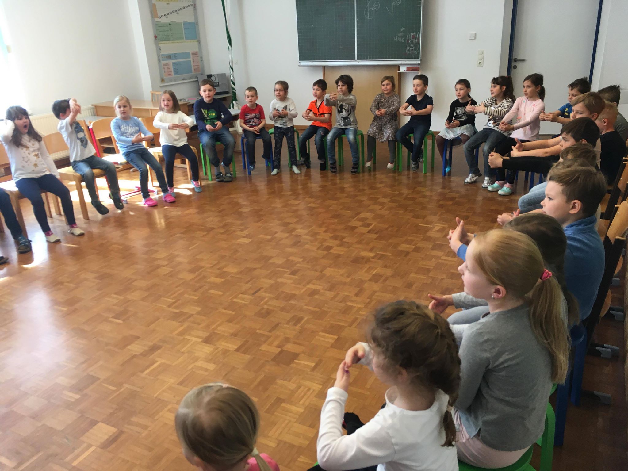 Besuch aus dem Kindergarten – Volksschule Wartberg